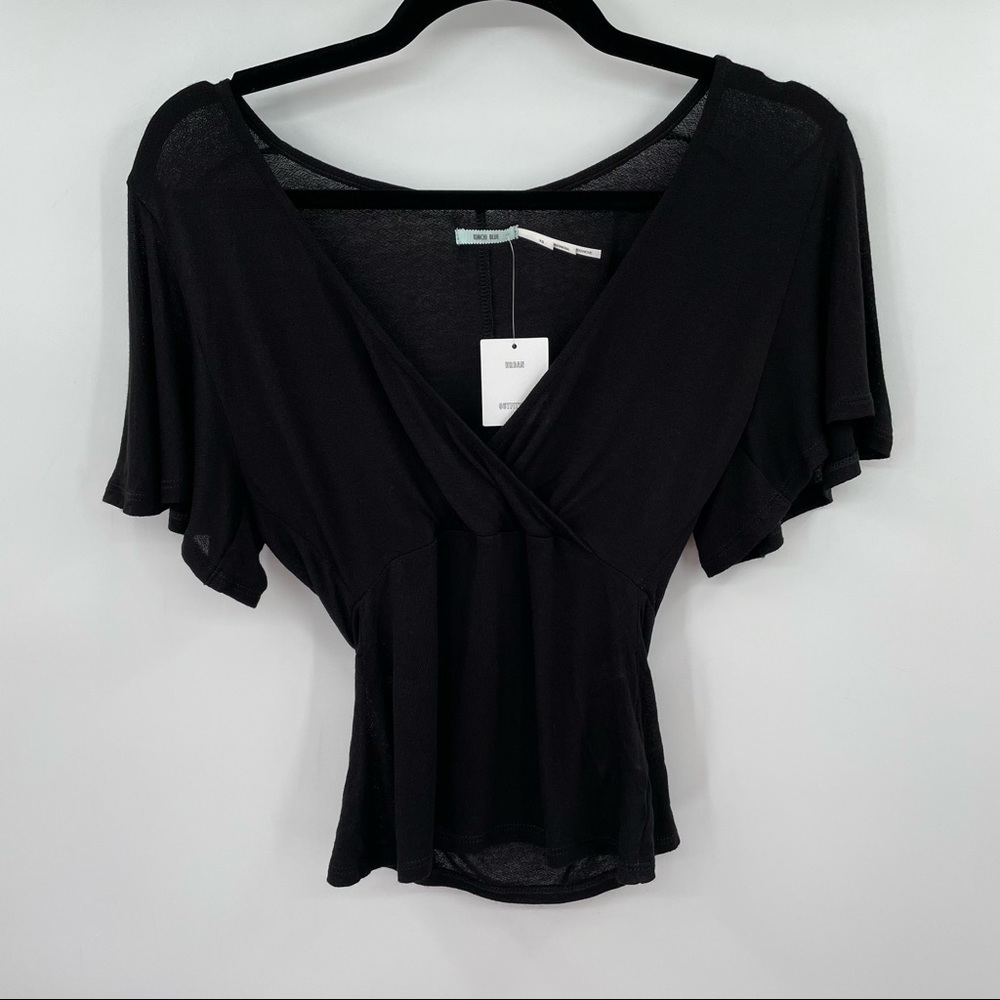 NEW! Kimchi Blue Black Peplum Top